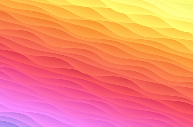 HTML5_Canvass制作的彩虹波浪动画特效