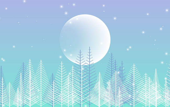 Canvas制作的HTML5卡通冬天下雪动画场景特效